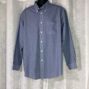 Brooks Brothers NWOT Madison XL . Original Polo Shirt Non Iron. Blue/White check